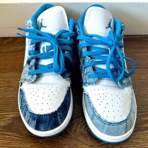 Air Jordan 1 Low GS 'Washed Denim’